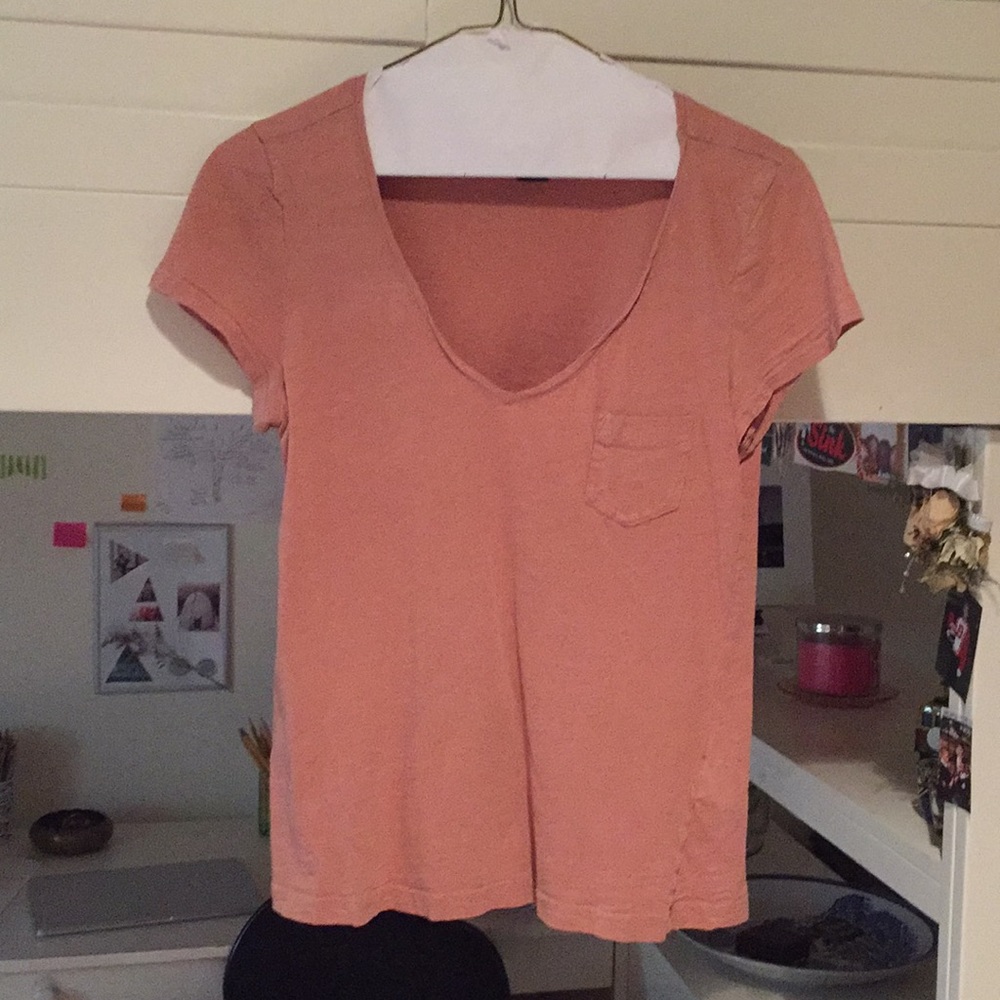 Dark Salmon V-Neck